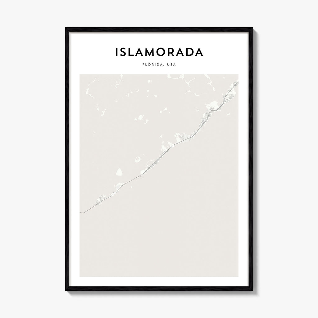Islamorada Map Poster