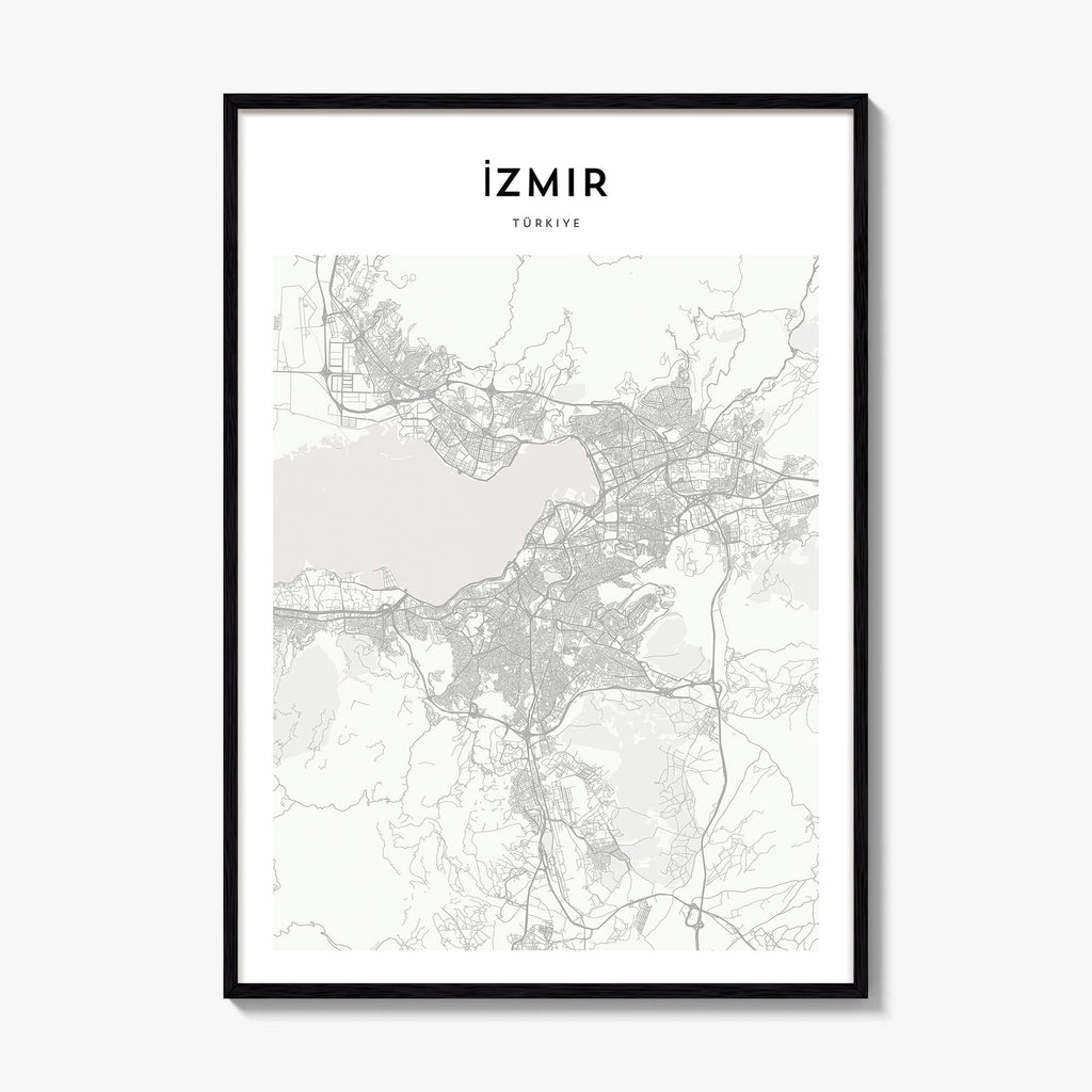 Izmir Map Poster