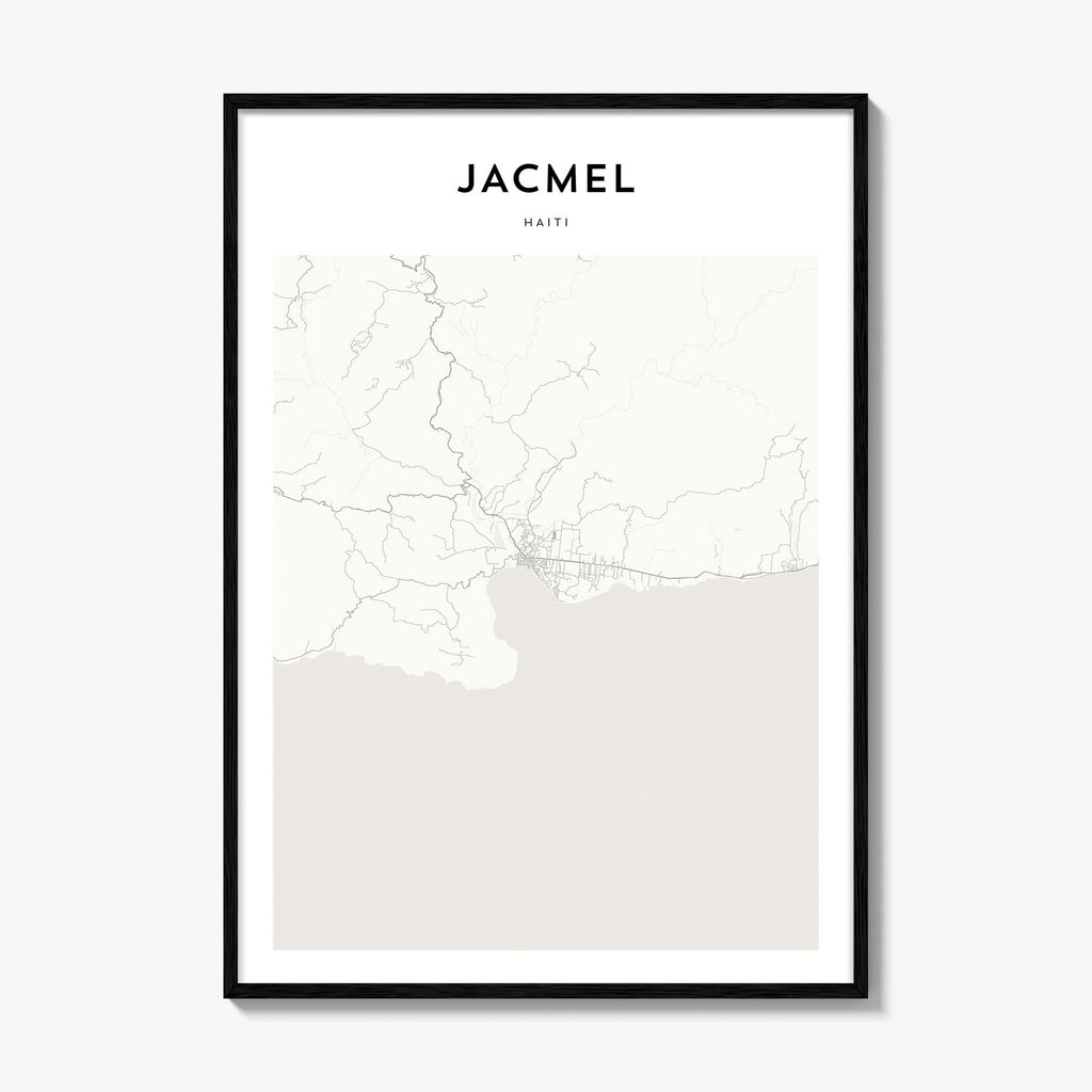 Jacmel Map Poster