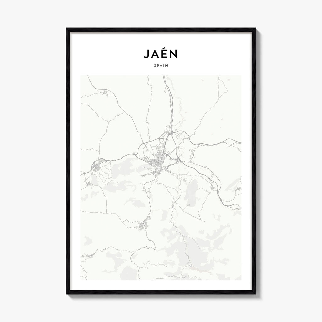 Jaen Map Poster