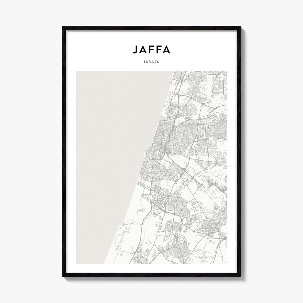 Jaffa Map Poster