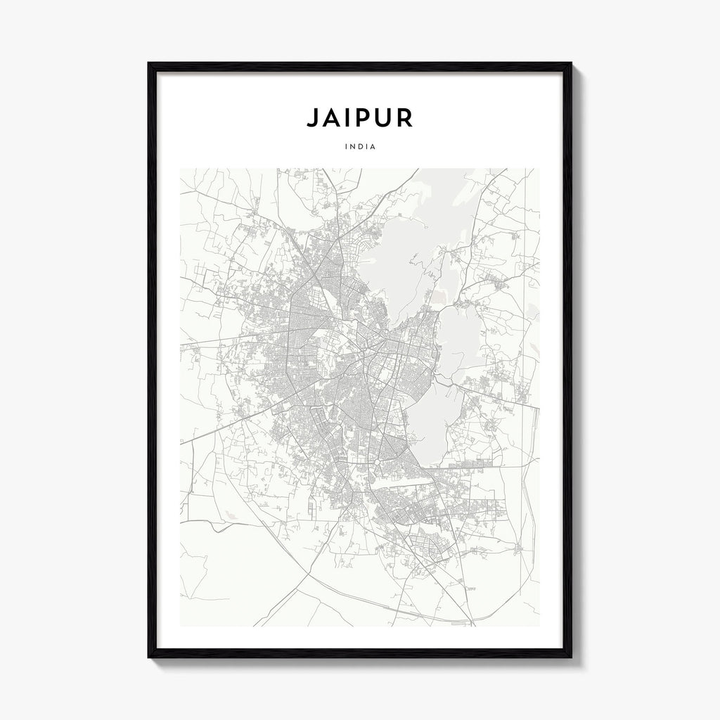 Jaipur Map Poster