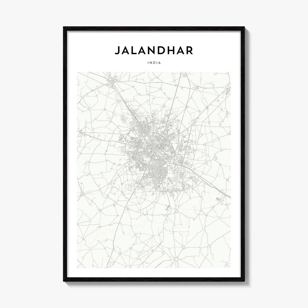 Jalandhar Map Poster