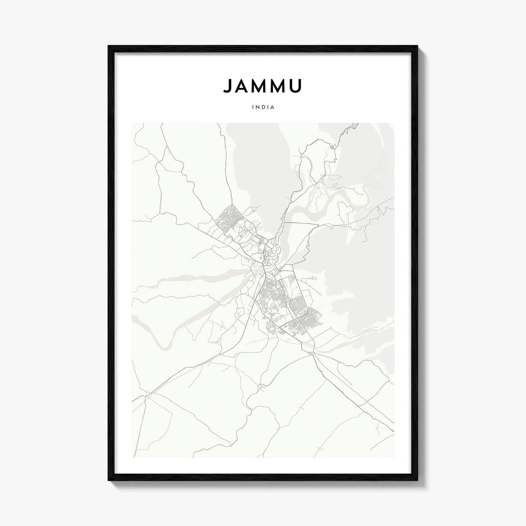 Jammu Map Poster