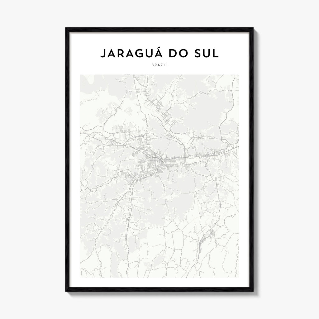 Jaragua Do Sul Map Poster
