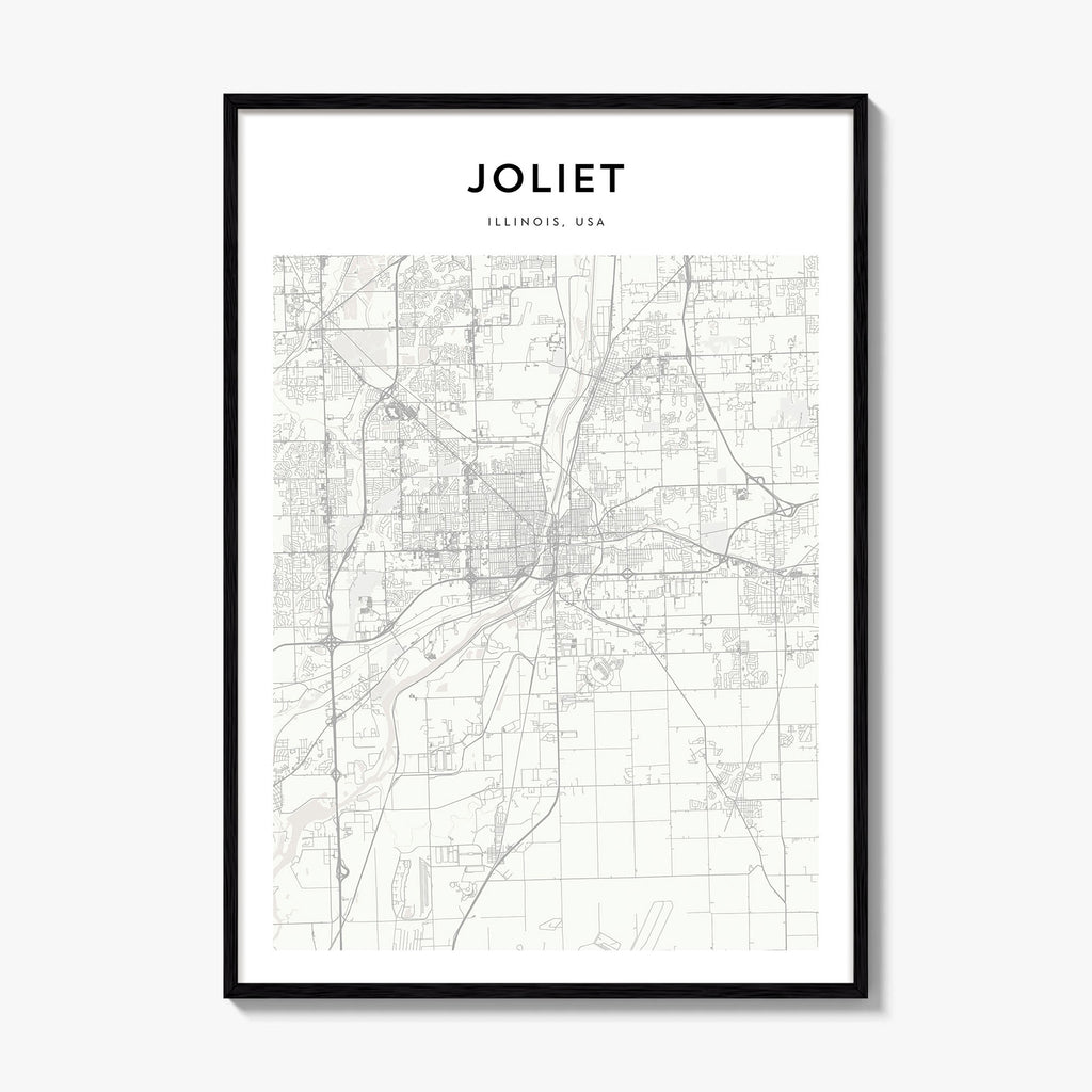 Joliet Map Poster