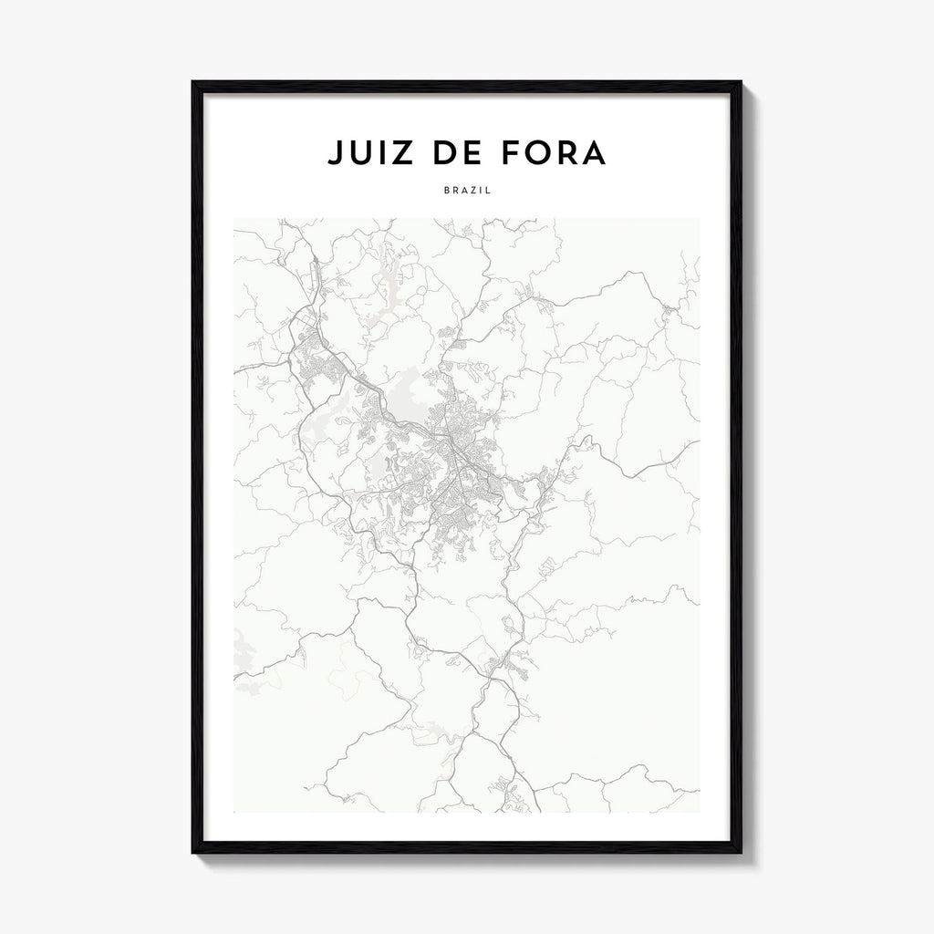 Juiz De Fora Map Poster