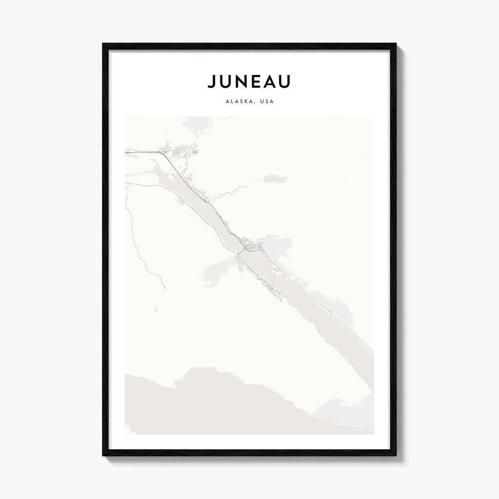 Juneau Map Poster