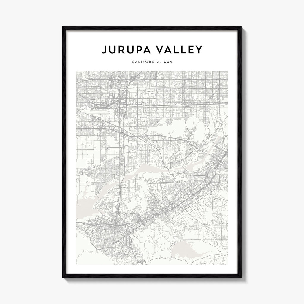 Jurupa Valley Map Poster