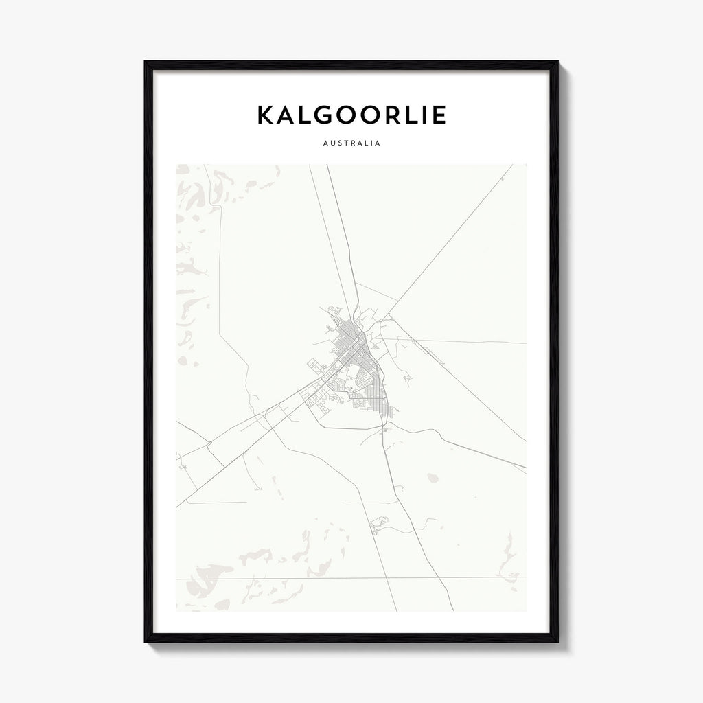 Kalgoorlie Map Poster