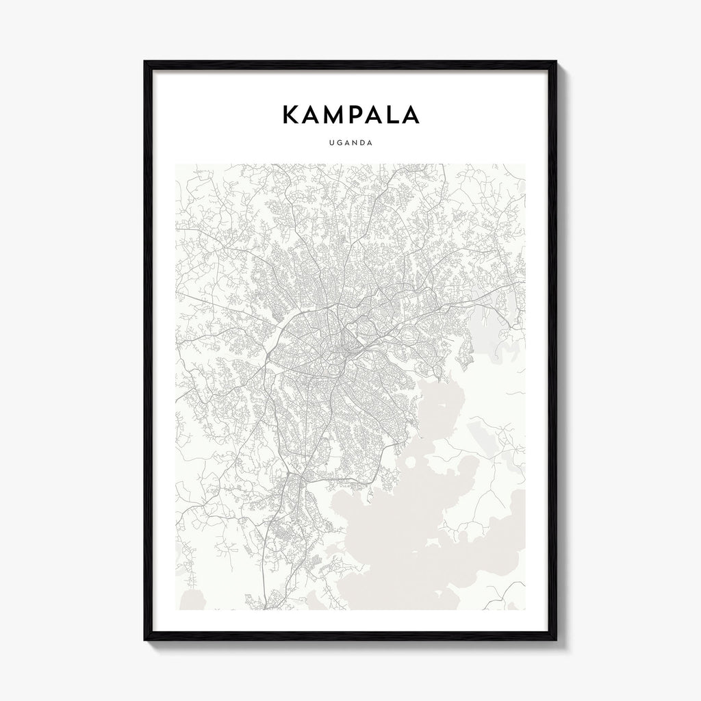 Kampala Map Poster