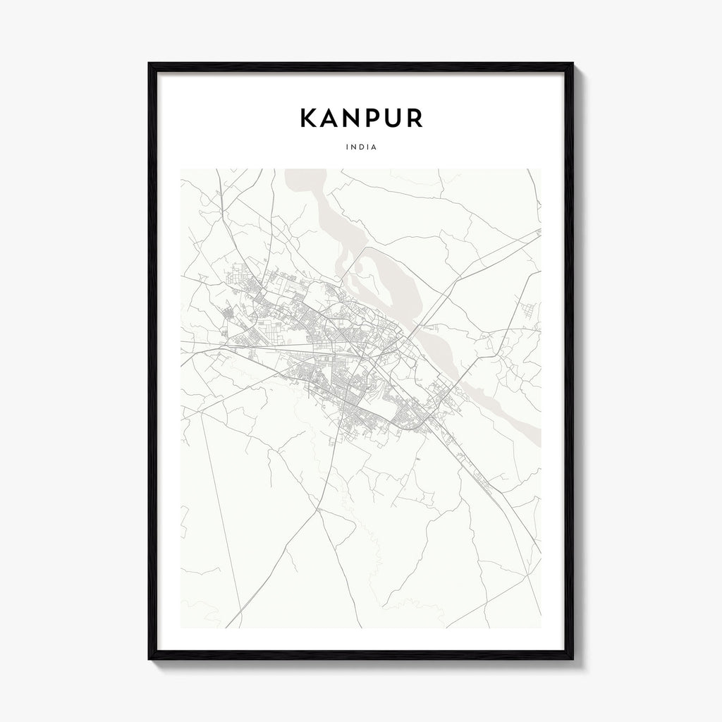Kanpur Map Poster