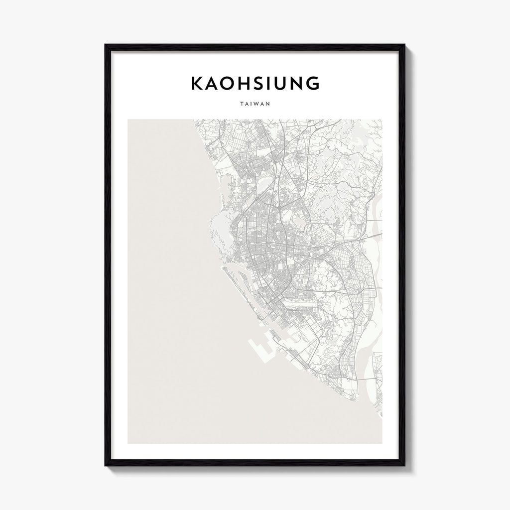 Kaohsiung Map Poster