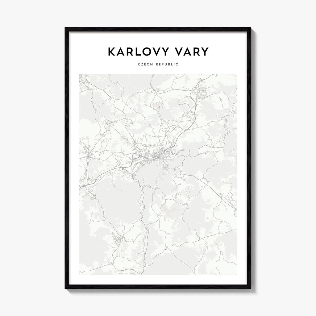 Karlovy Vary Map Poster
