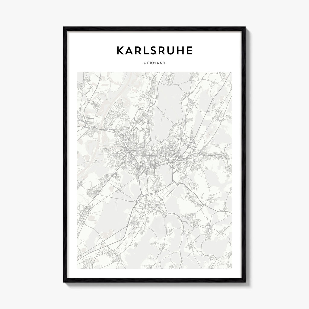 Karlsruhe Map Poster
