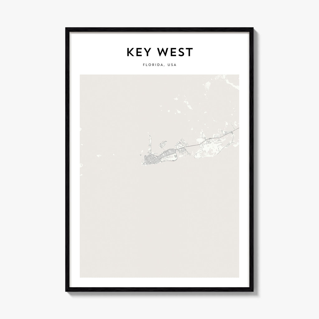 Key West Map Poster