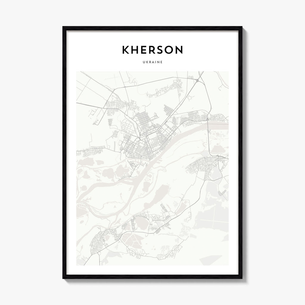 Kherson Map Poster