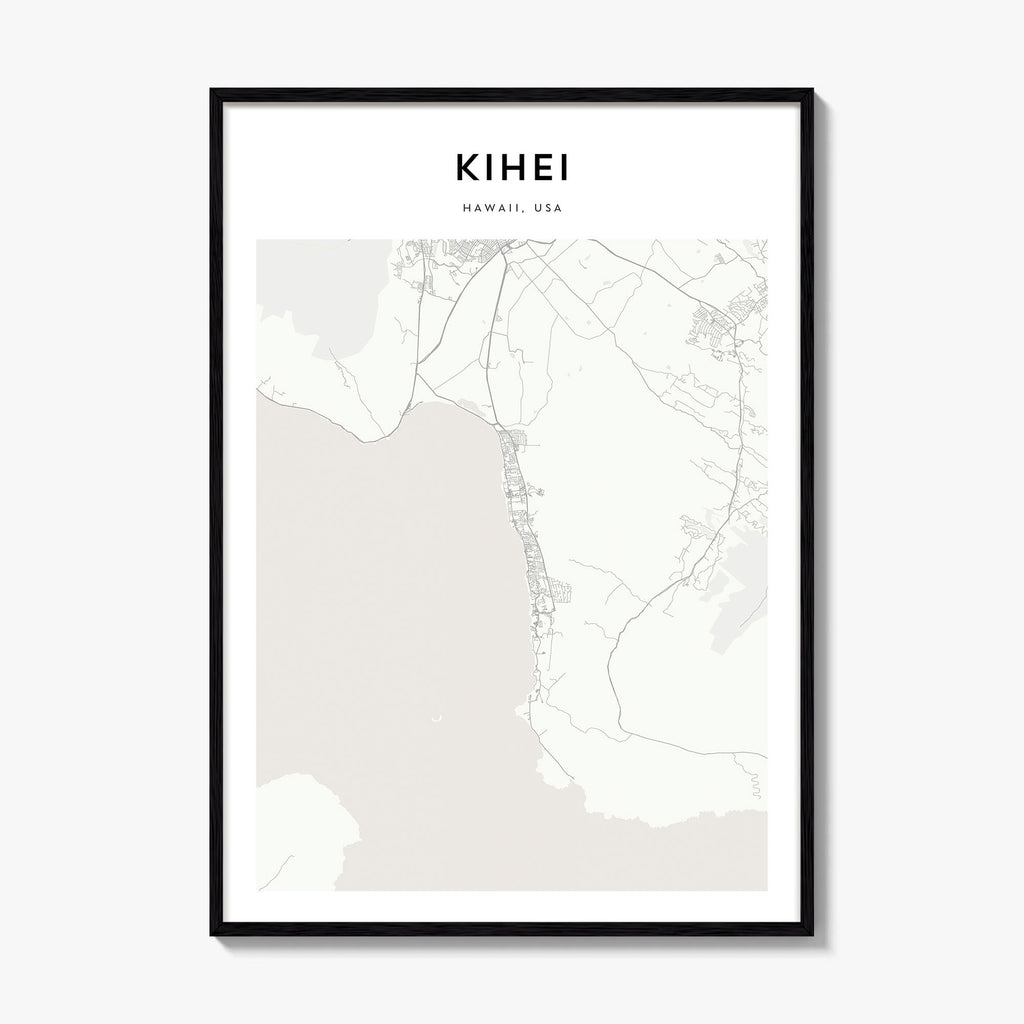 Kihei Map Poster