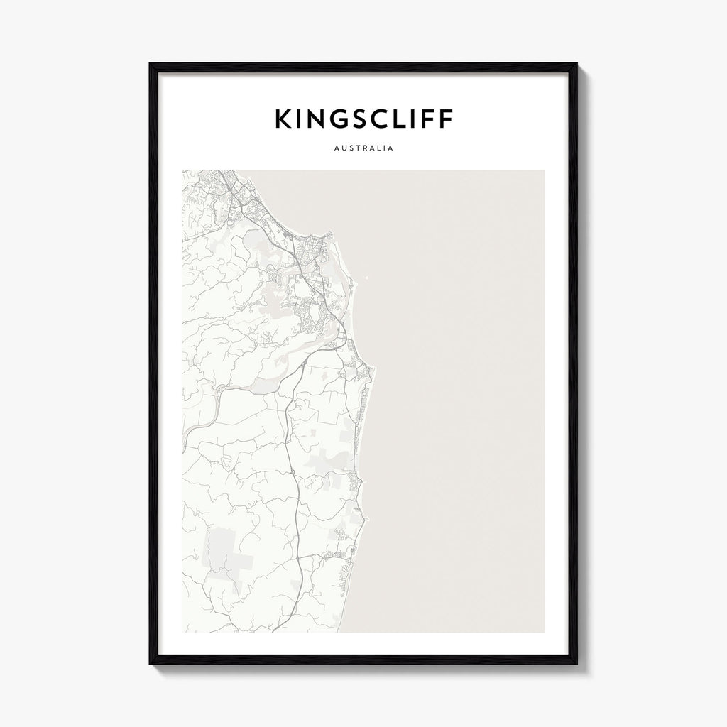 Kingscliff Map Poster