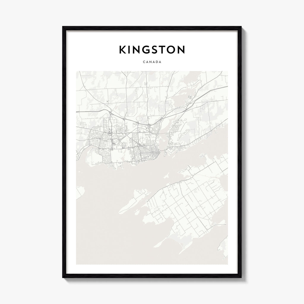 Kingston Canada Map Poster