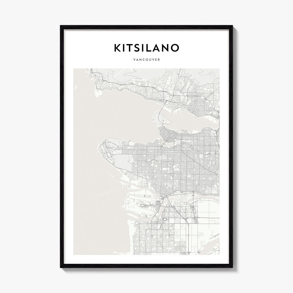 Kitsilano Map Poster