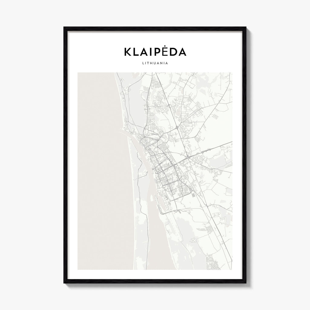 Klaipeda Map Poster