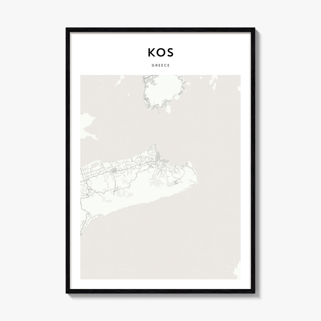 Kos Map Poster