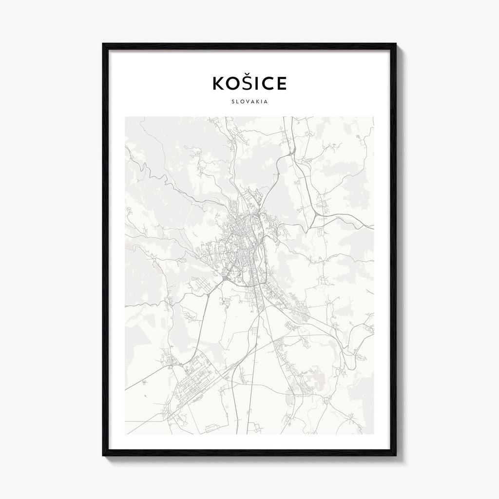 Kosice Map Poster