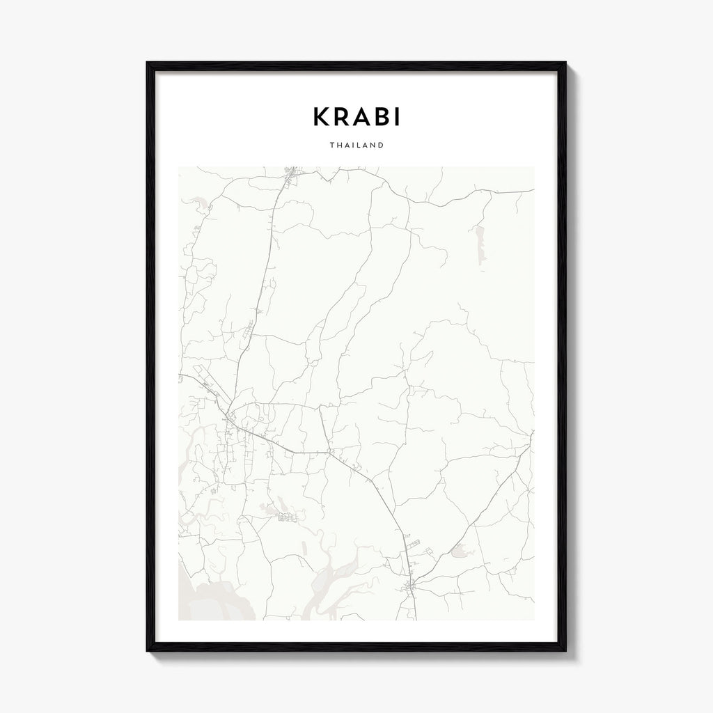 Krabi Map Poster