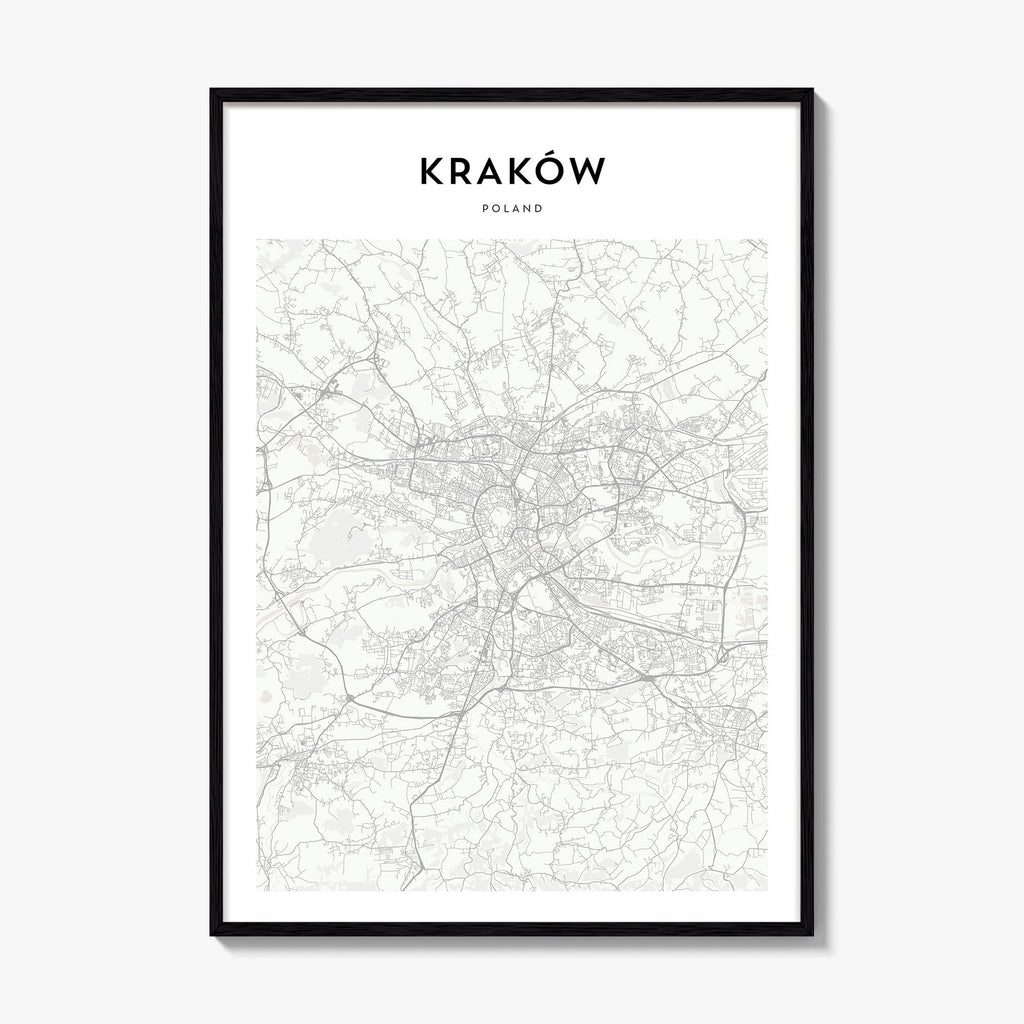 Krakow Map Poster