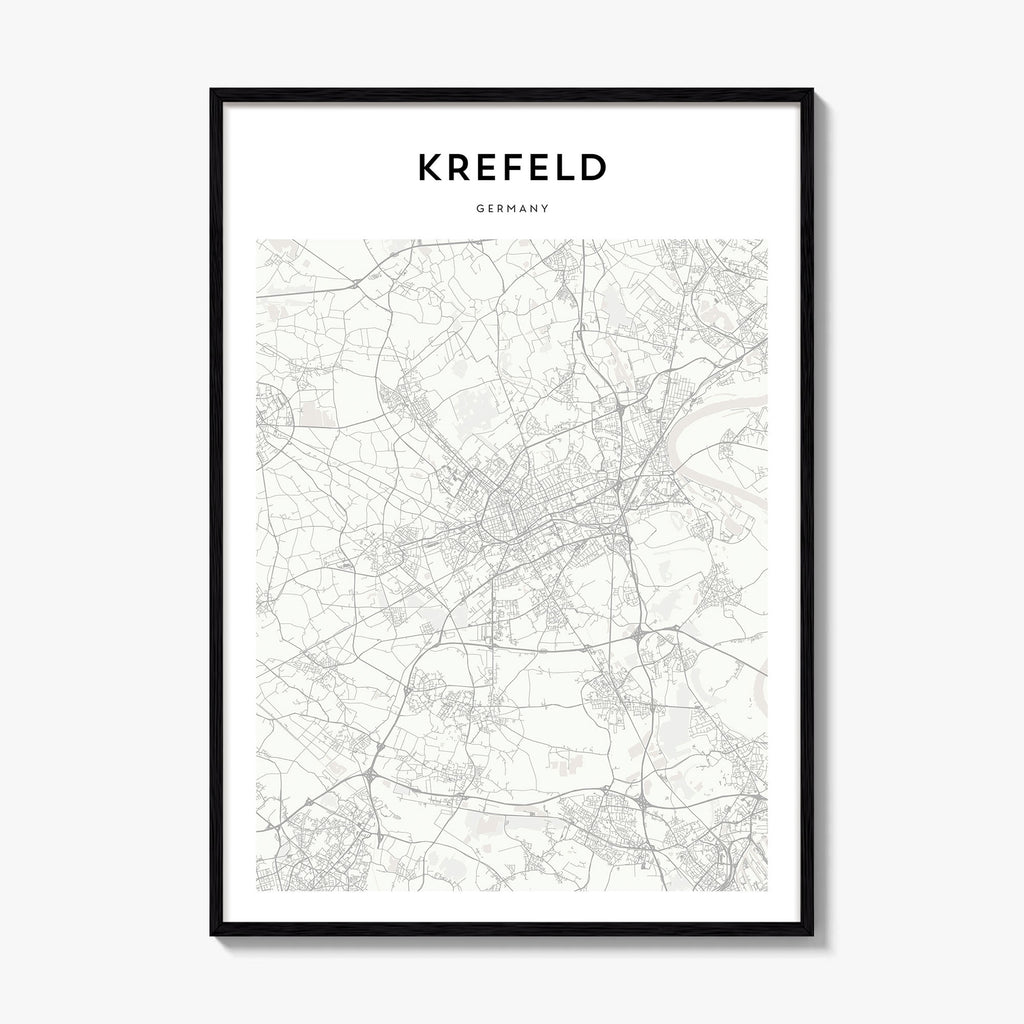Krefeld Map Poster