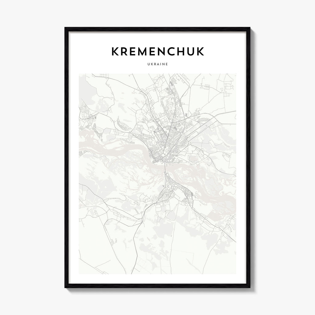 Kremenchuk Map Poster