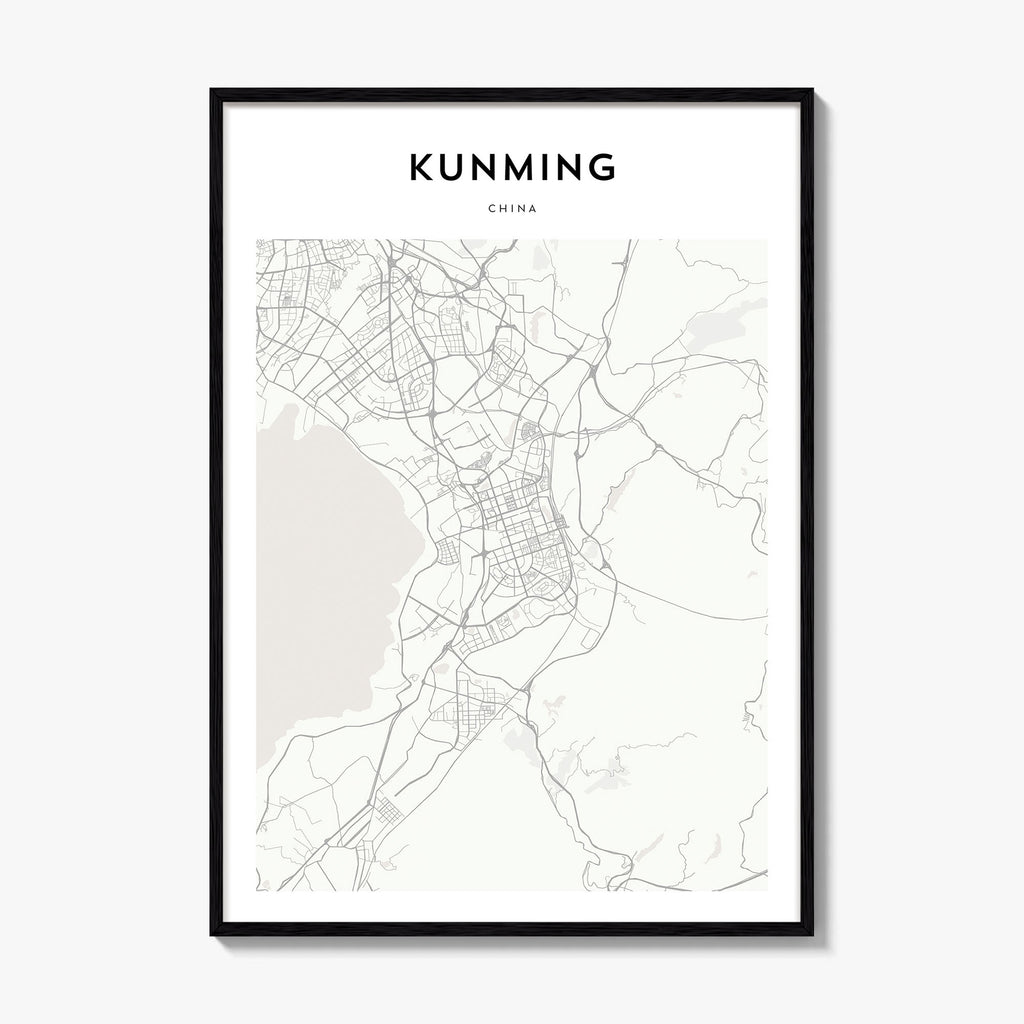 Kunming Map Poster