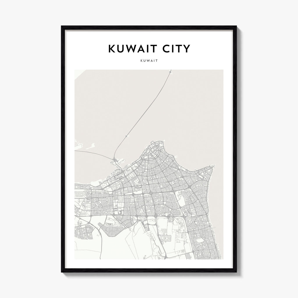 Kuwait City Map Poster