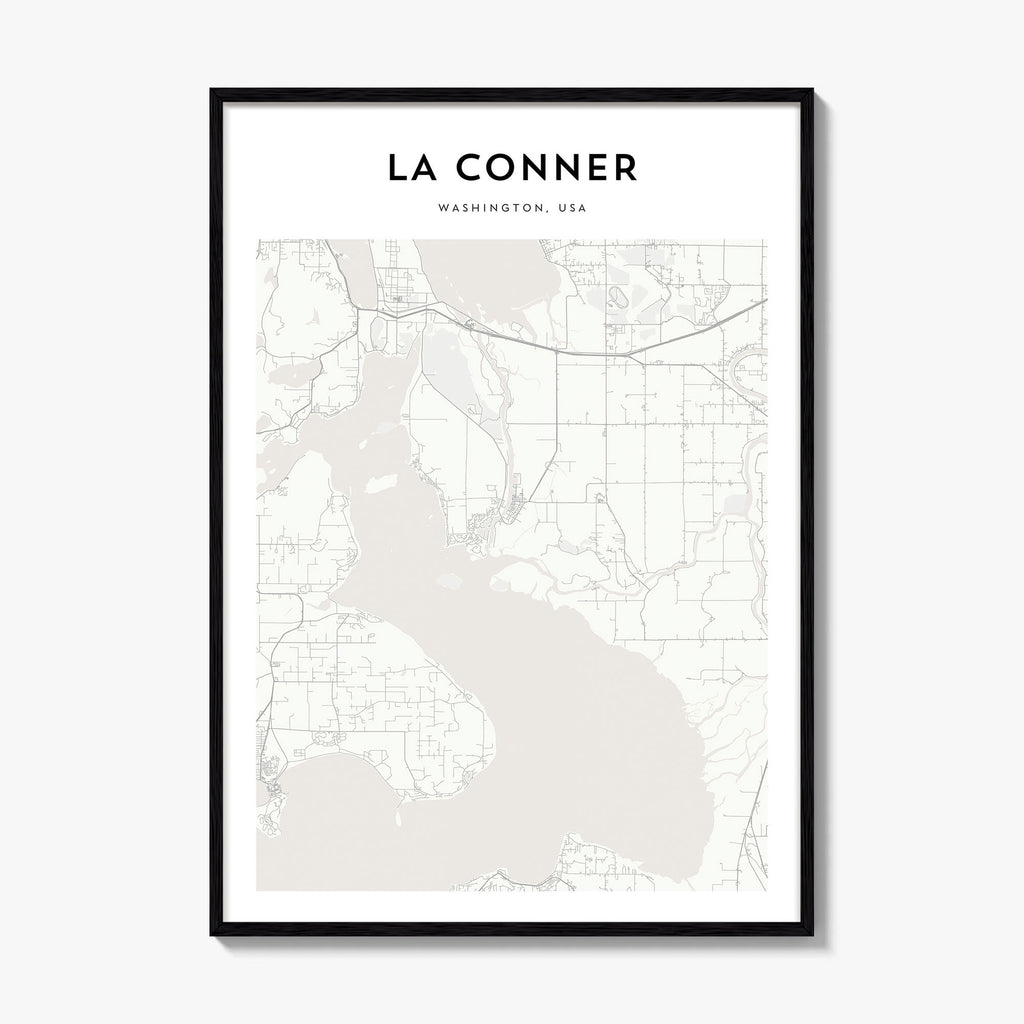 La Conner Map Poster