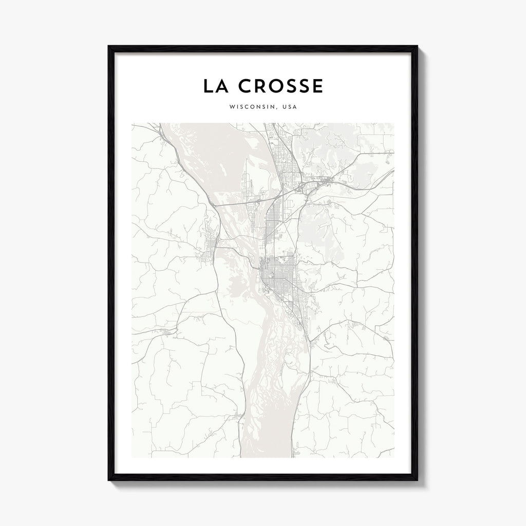 La Crosse Map Poster