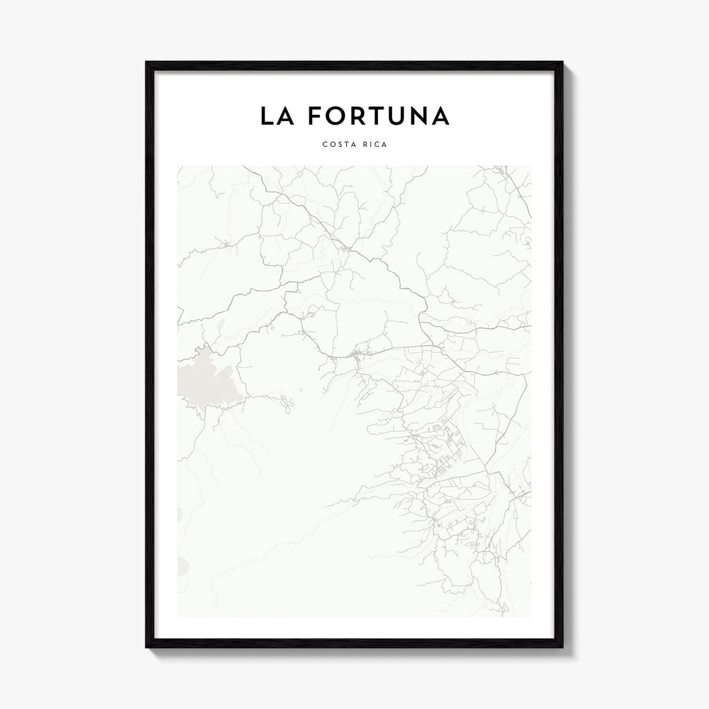 La Fortuna Map Poster