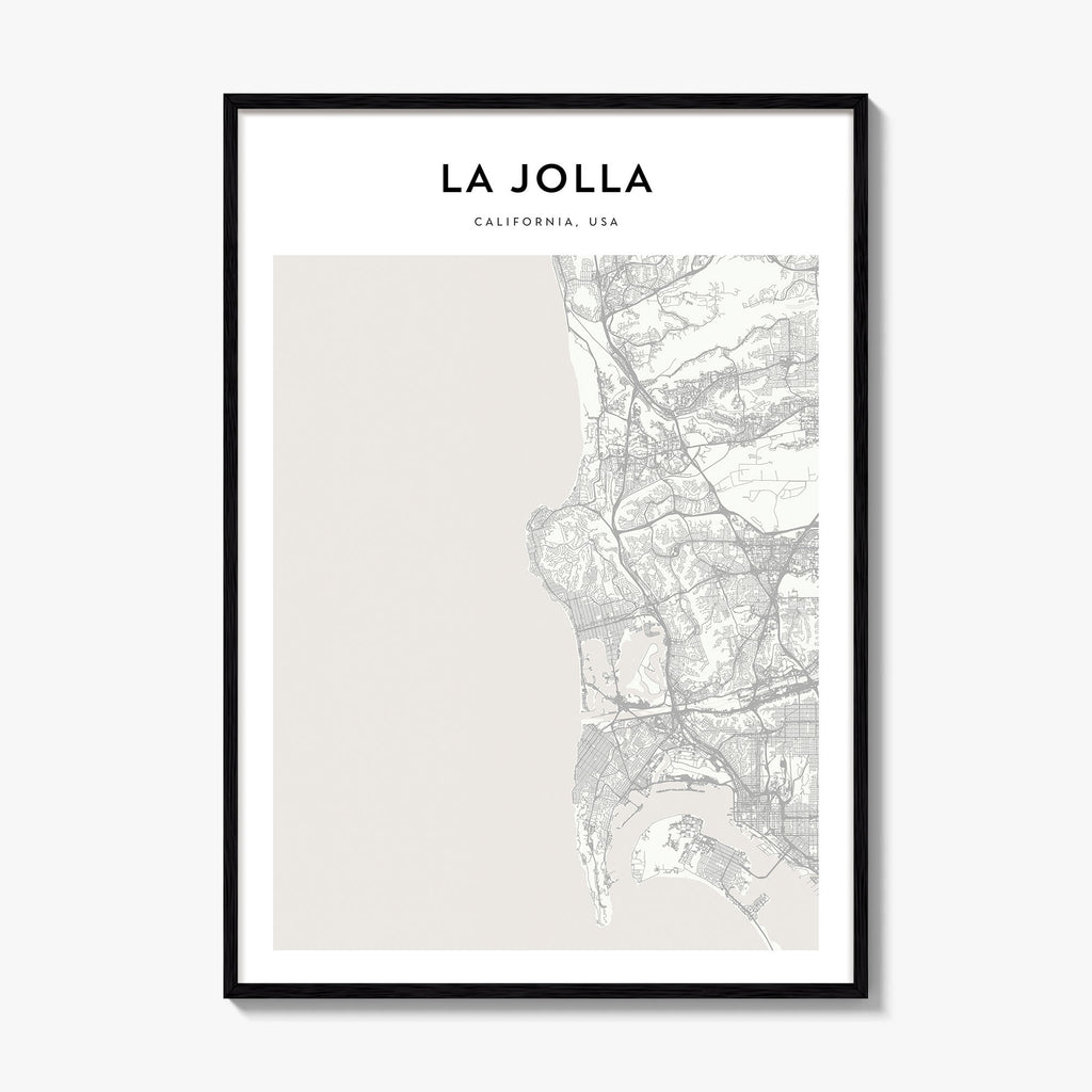 La Jolla Map Poster