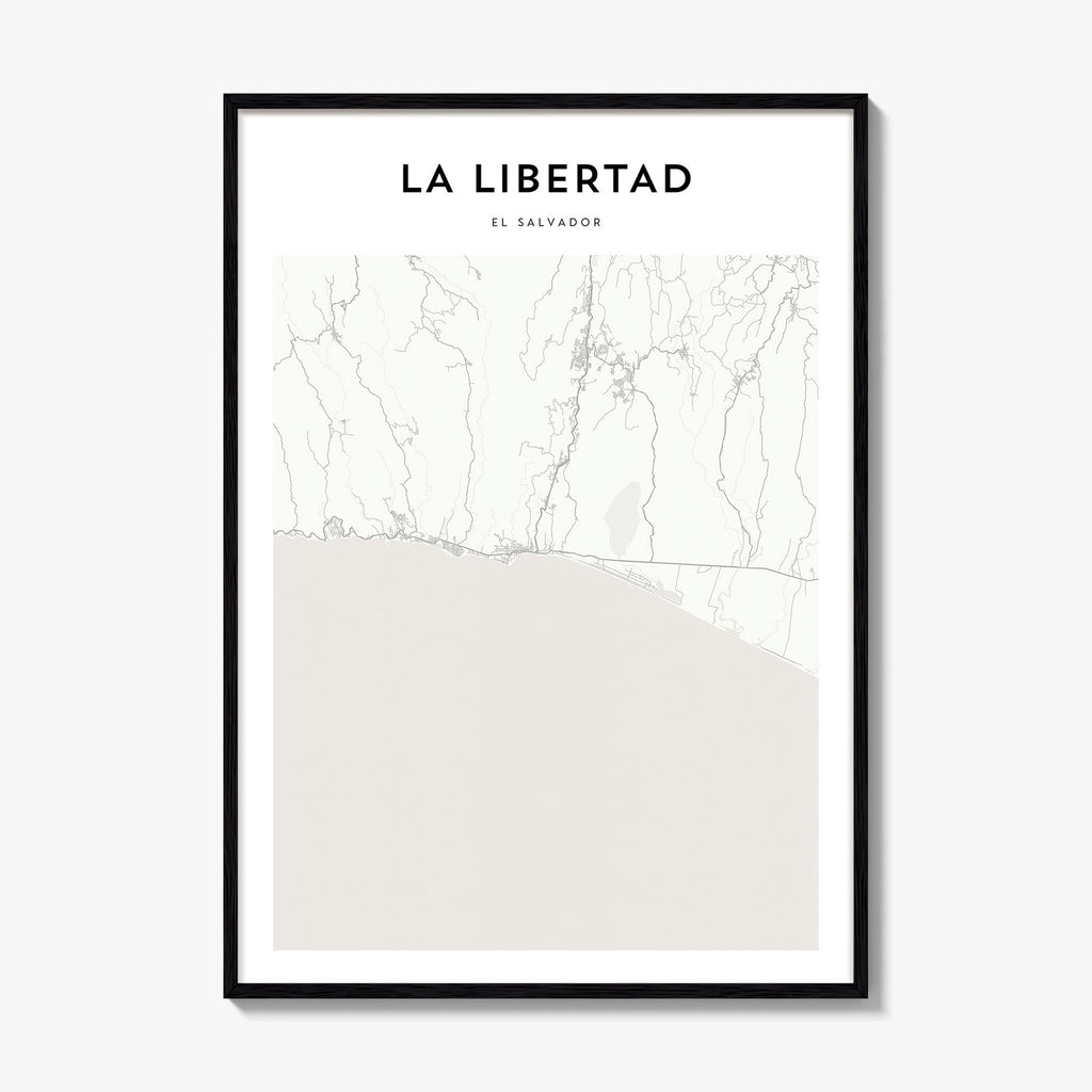 La Libertad Map Poster