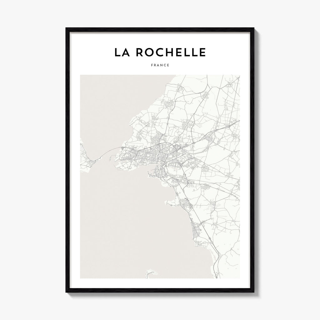 La Rochelle Map Poster