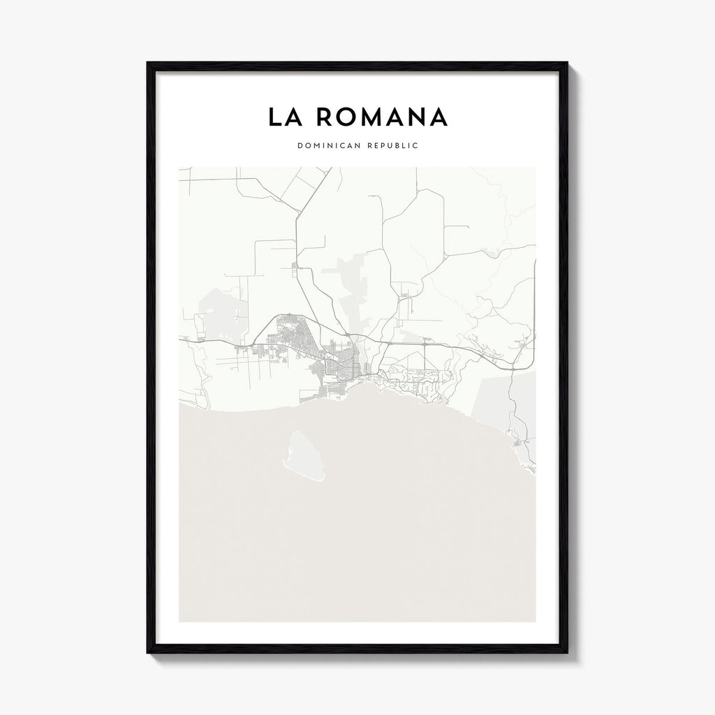 La Romana Map Poster