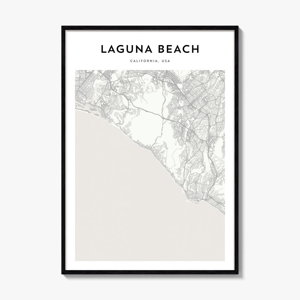 Laguna Beach Map Poster