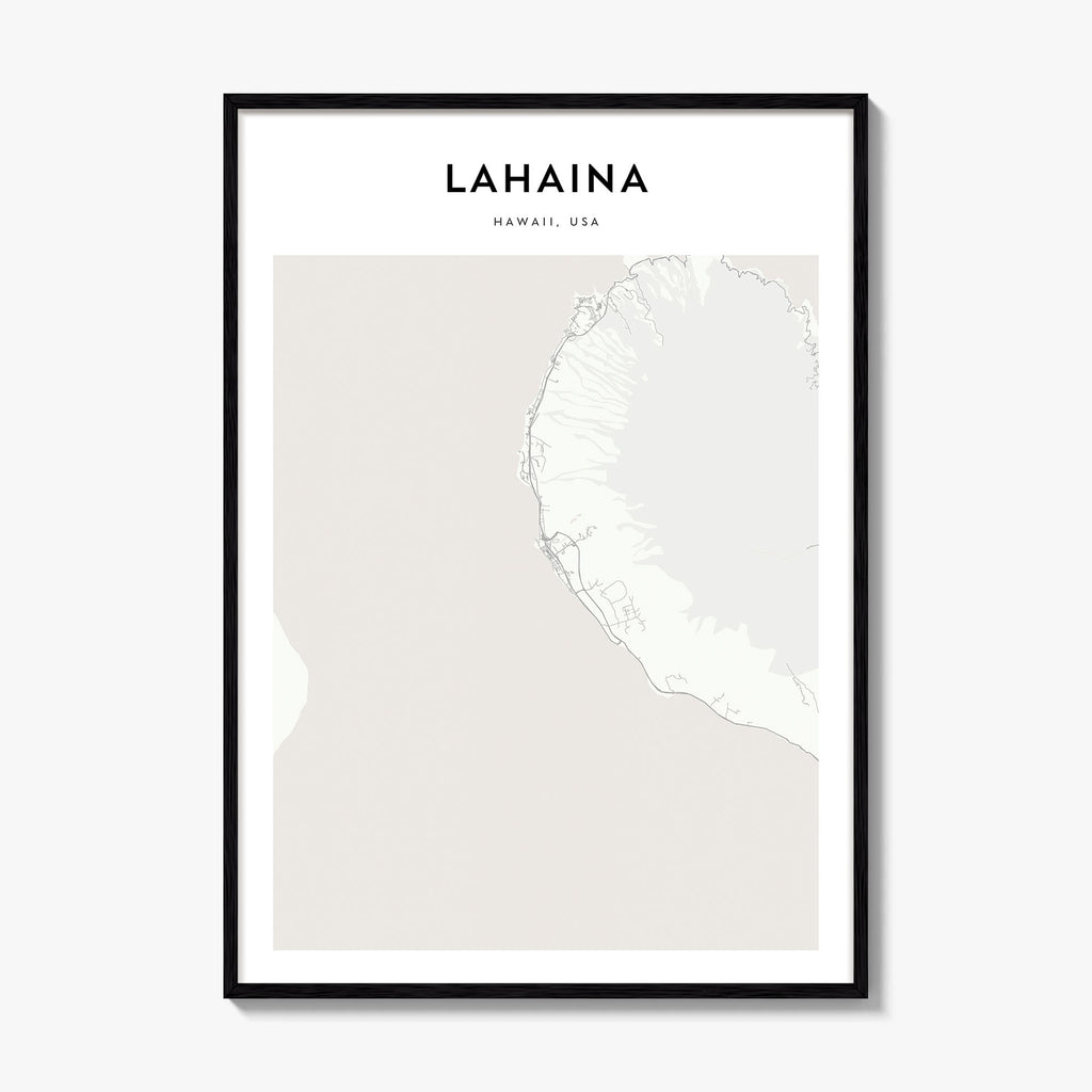 Lahaina Map Poster
