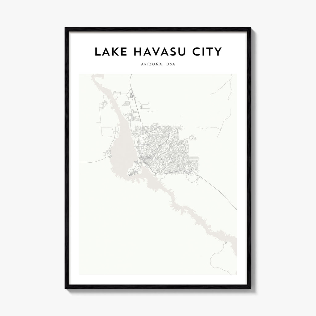 Lake Havasu City Map Poster