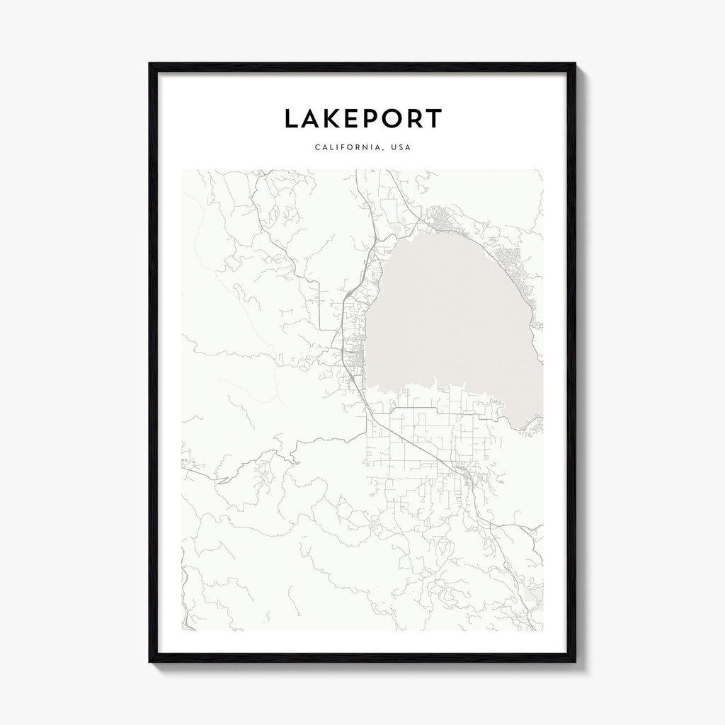 Lakeport Map Poster