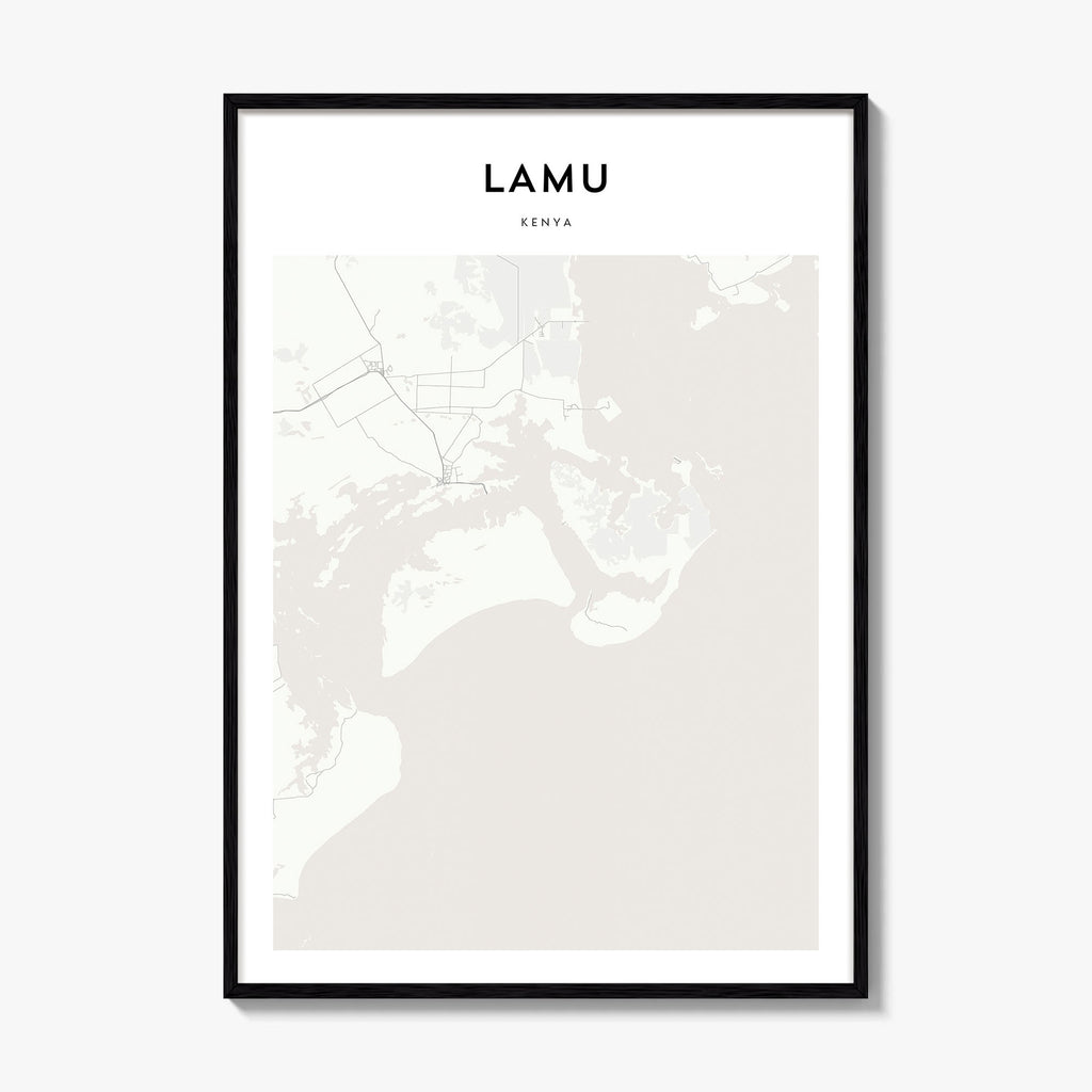 Lamu Map Poster