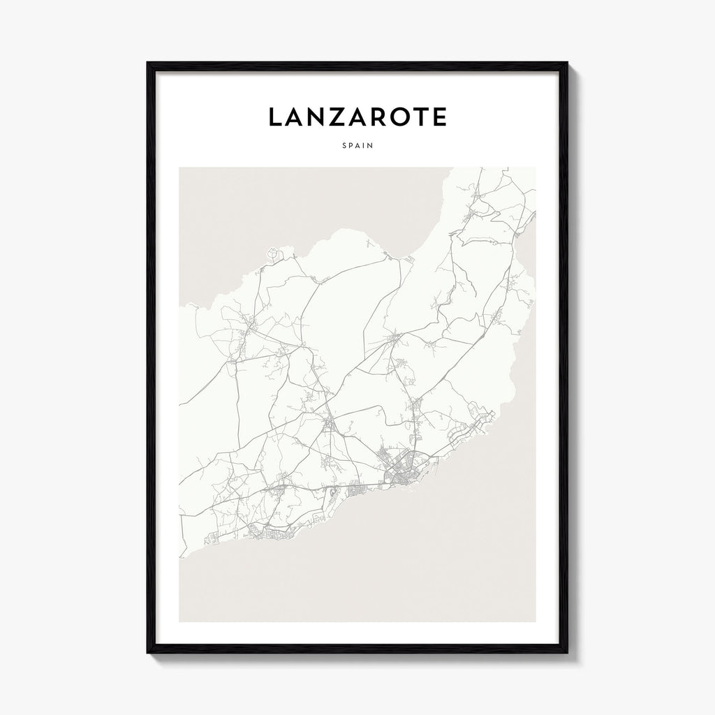 Lanzarote Map Poster