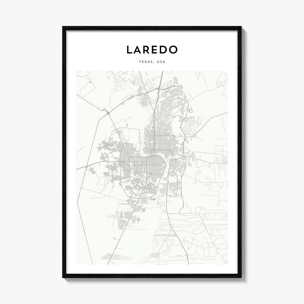 Laredo Map Poster