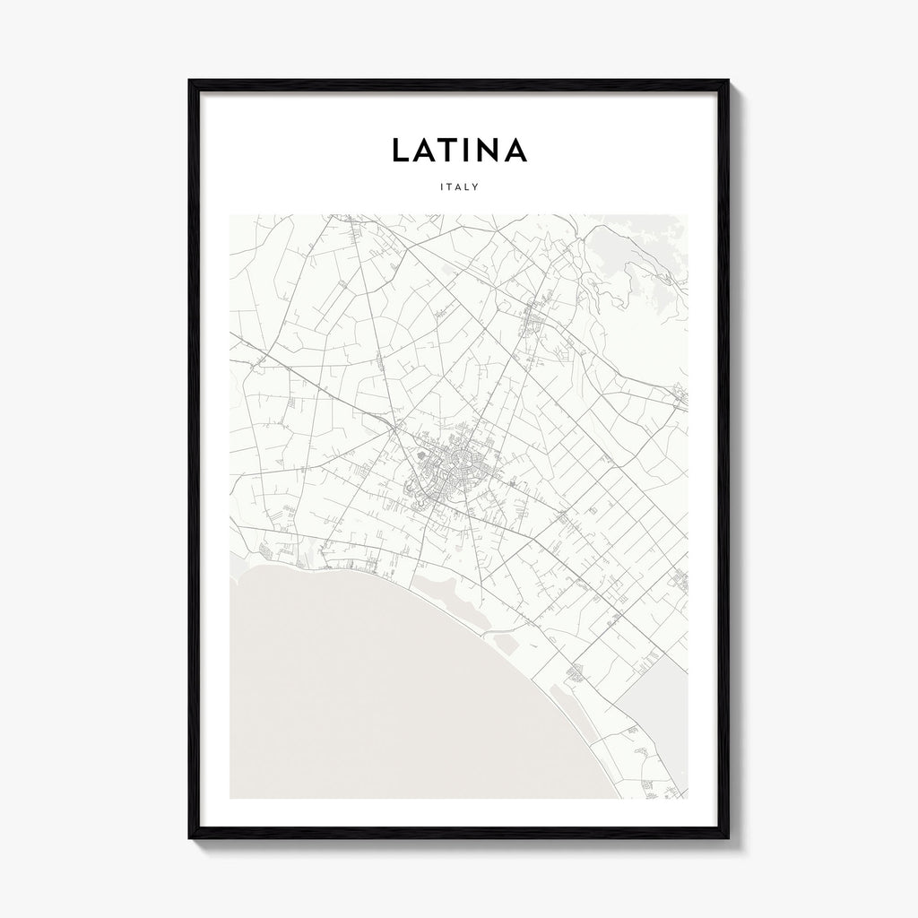 Latina Map Poster