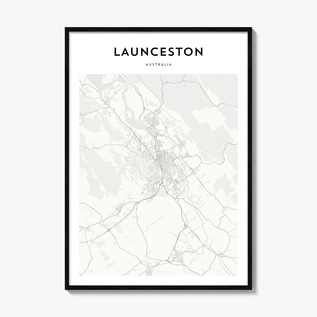 Launceston Map Poster